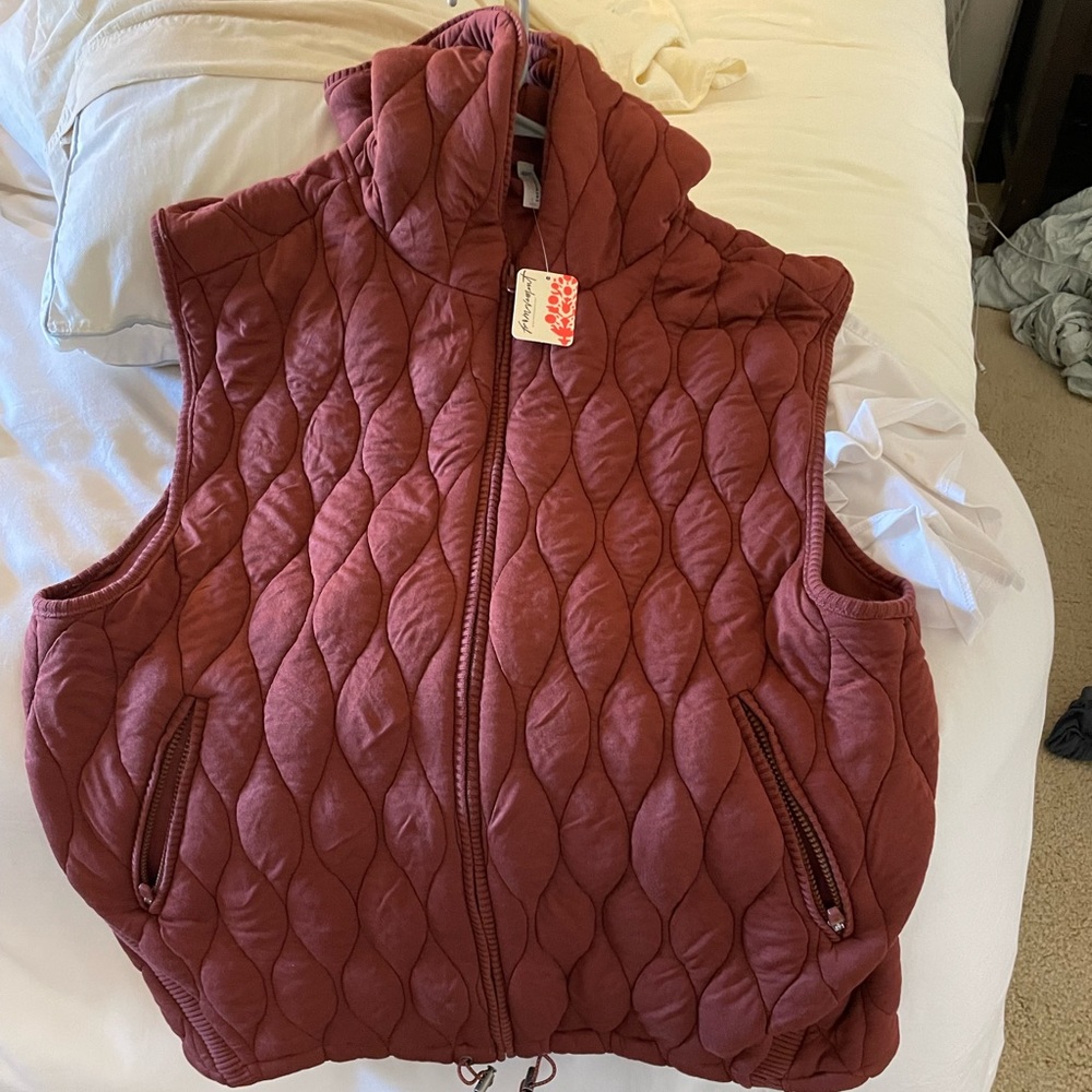 Free People Dream Big Quilted Vest. NEW WITH TAGS.